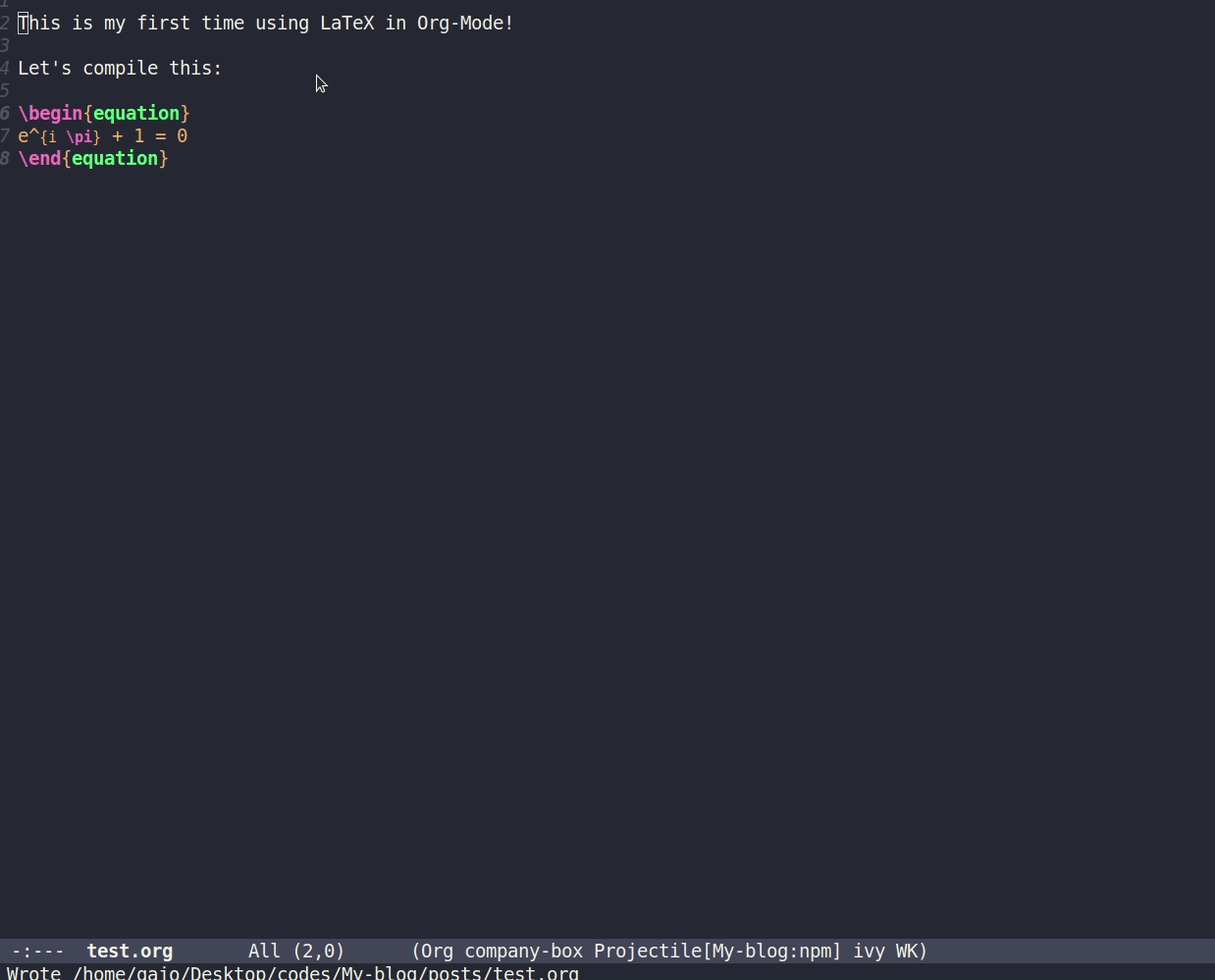 Org Mode and LaTeX preview Org Mode and LaTeX preview.